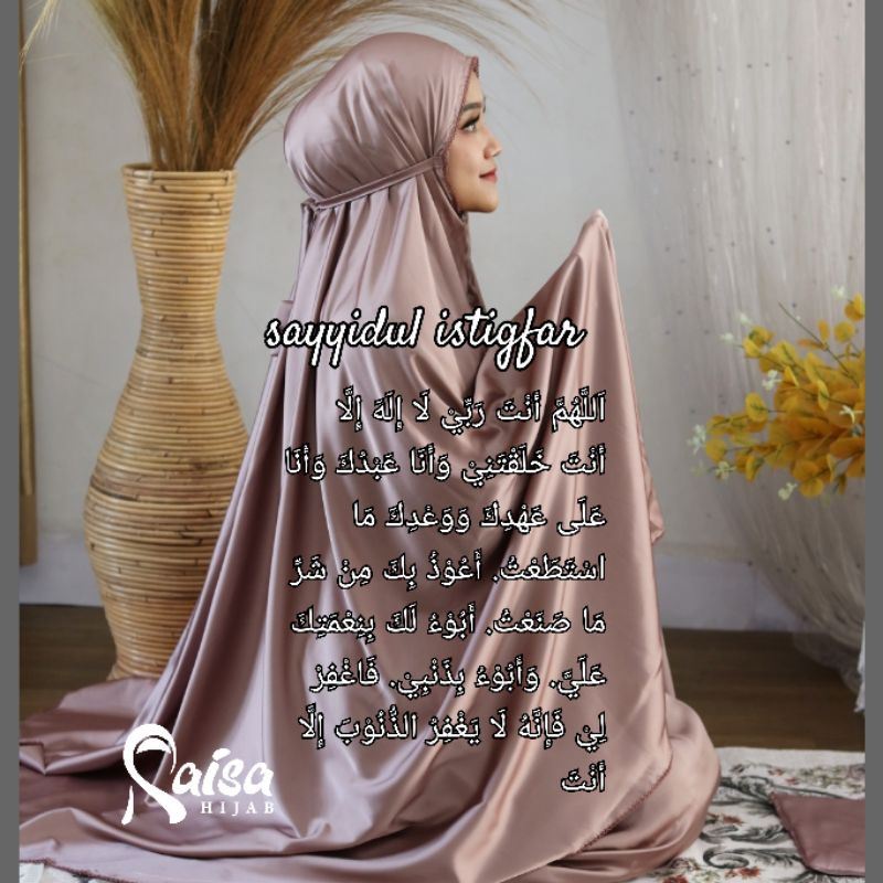 mhg MUKENA Travel SATIN SILK PREMIUM POLOS BAHAN SILKY MADEENA