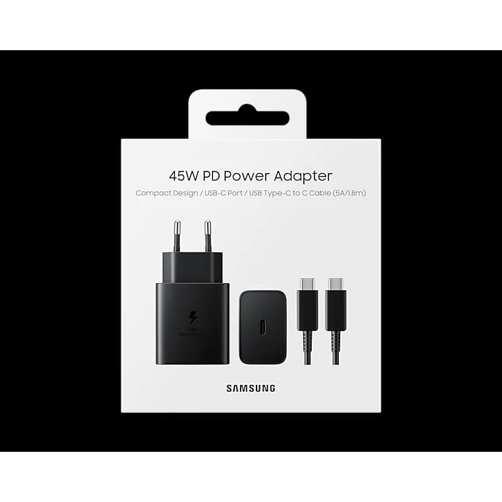 BAJUKIDDIE SAMSUNG SUPER FAST CHARGING 2.0 45W CHARGER TERMASUK KABEL TYPE C 1.8M ORIGINAL ASLI