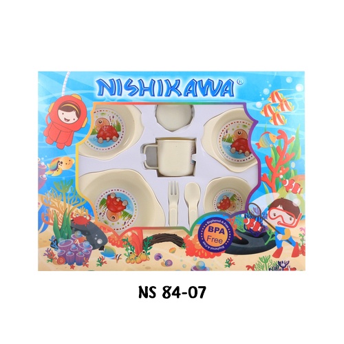 Nishikawa Feeding Set / Tempat Makan Besar- Kado Lahiran - Gift Set Ns 8407