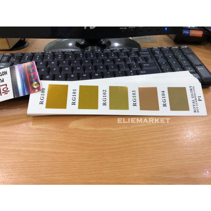 

Terlaris Kertas Foil / Hot Stamping Foil 1/2 Rol (Khusus Plastik / Sintetis)