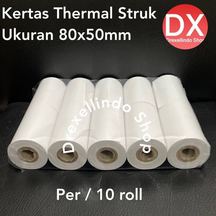 

Terlaris Kertas Thermal 80X50Mm Per 8 Roll