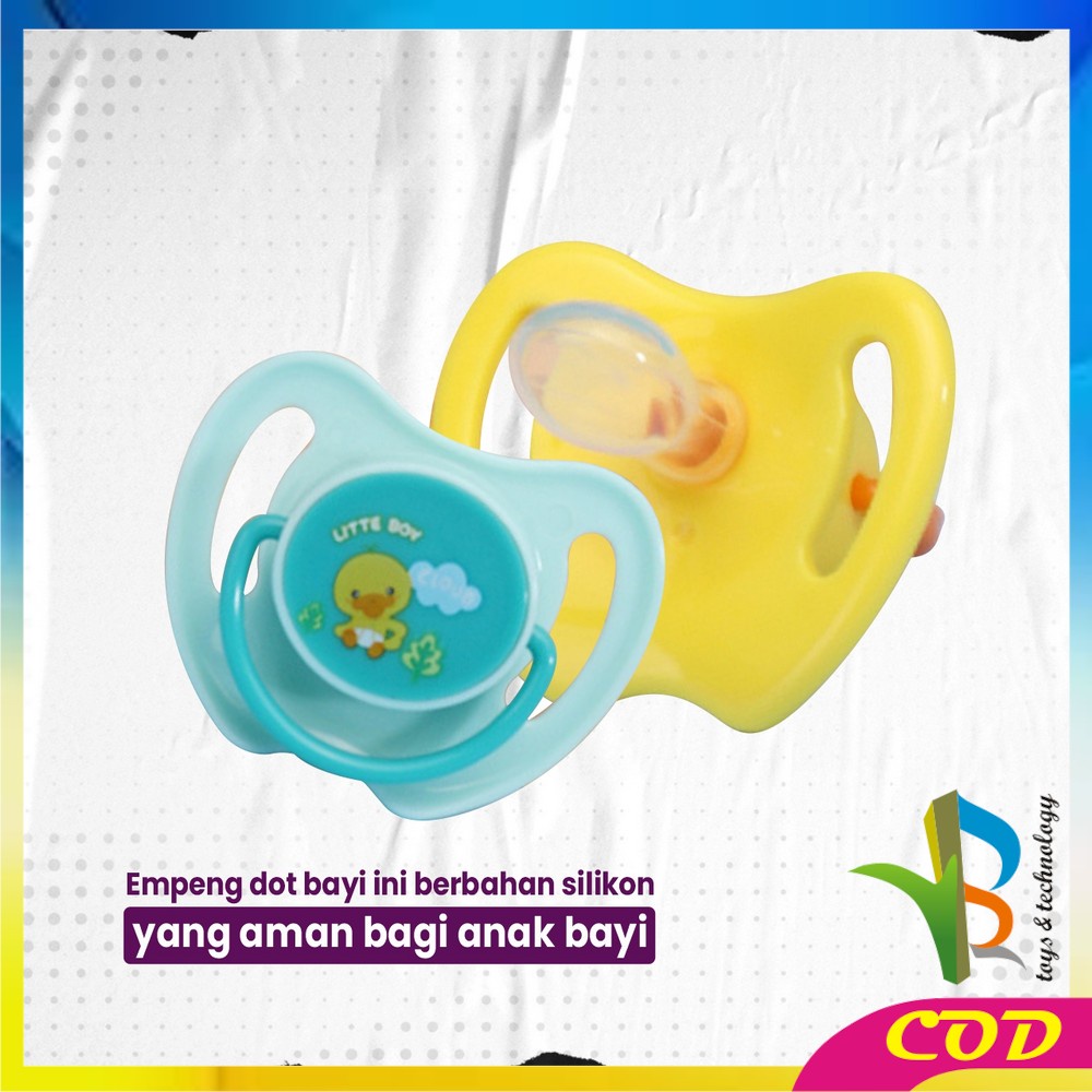 RB-C825 Empeng Dot Bayi Bulat Silicone Dengan Penutup Anti Debu BPA FREE / Kompeng Bayi Datar Baby Pacifier Empeng Gepeng Anak Bayi Import