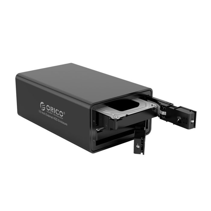 Adapter Case Orico 9528U3-BK, 2Bay 3.5in HDD Enclosure with USB3.0