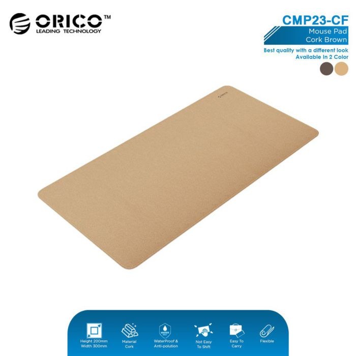 Alas Mouse Pad ORICO CMP23-CF Cork Mousepad Original Quality 200x300mm - Brown