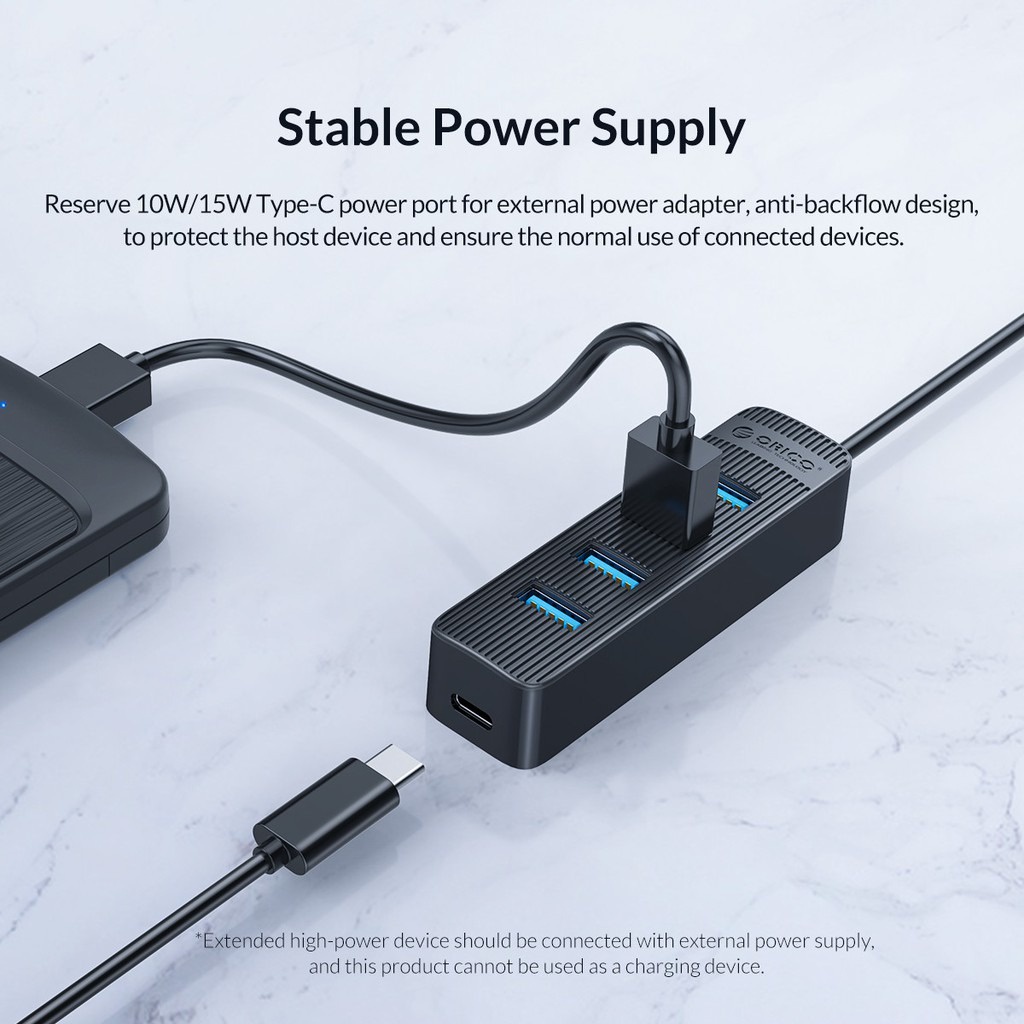 ORICO USB HUB Device 7 Port 3.0 Power Supply Original - TWU3-7A