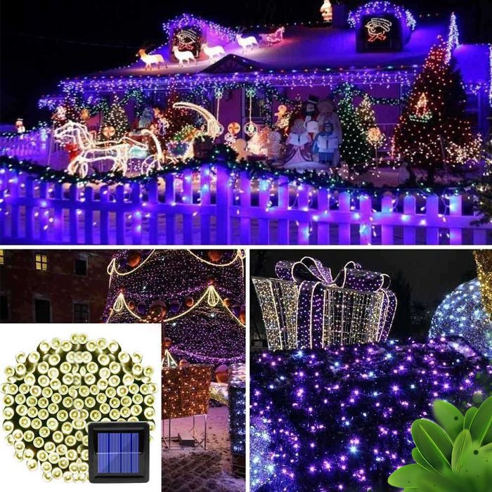 [COD] Tumblr Lamp Warm White Leclstar Lampu Hias Dekorasi Natal Tahun Baru Outdoor Taman Rumah Solar