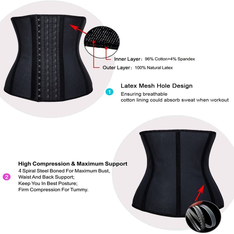 Korset Pelangsing Pinggang Wanita Korset Pelangsing Pengecil Perut Premium Waist Trainer