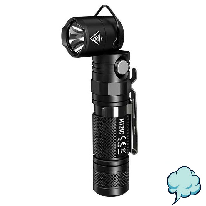 Lampu Outdoor Portable NITECORE MT21C Senter LED CREE XP-L HD V6 1000 Lumens Flashlight Black