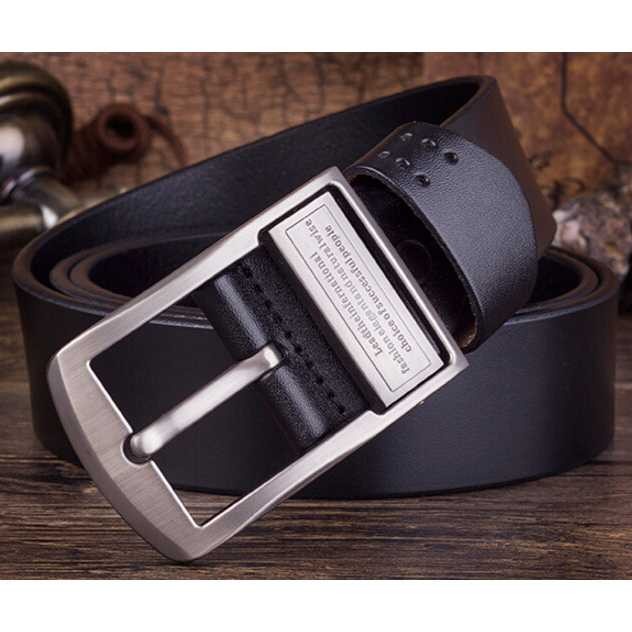 Gesper Tali Ikat Sabuk Pinggang Kulit Pria Premium Men Buckle Aksesoris Leather High Quality Murah