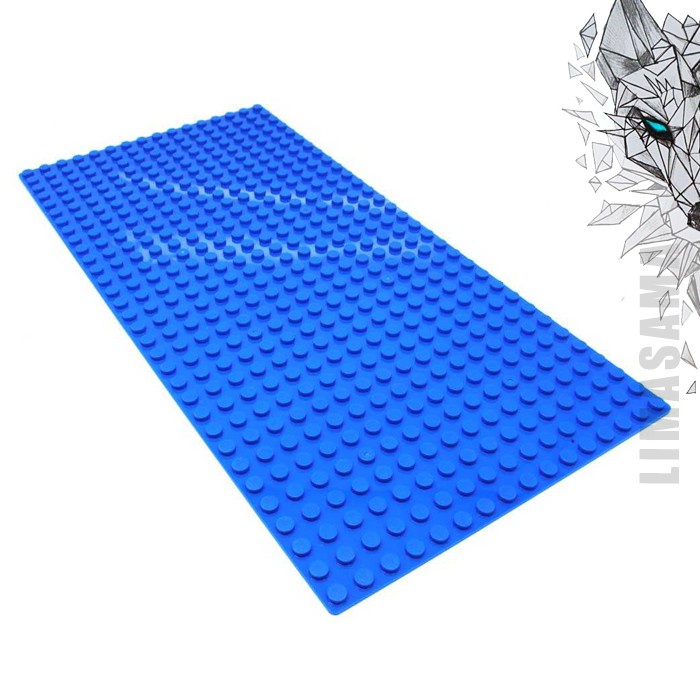 Baseplate Brick Papan LEGO Board 16 x 32 Dots Alas Tatakan Polos Base Plate Stand Mainan
