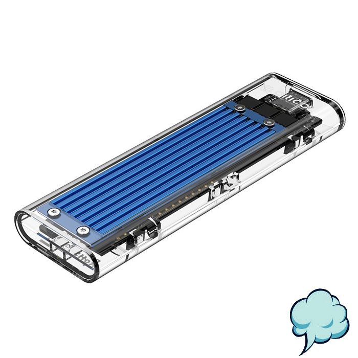 Casing Original ORICO TCM2M-C3 M.2 SSD Enclosure HDD Case Disk