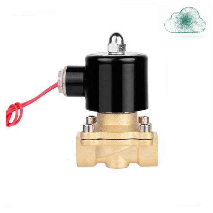 Electric Solenoid Water Valve 220V 3/4 Inch Bahan Kuningan Katup Air Solenoid Listrik - 2W Normaly Closed