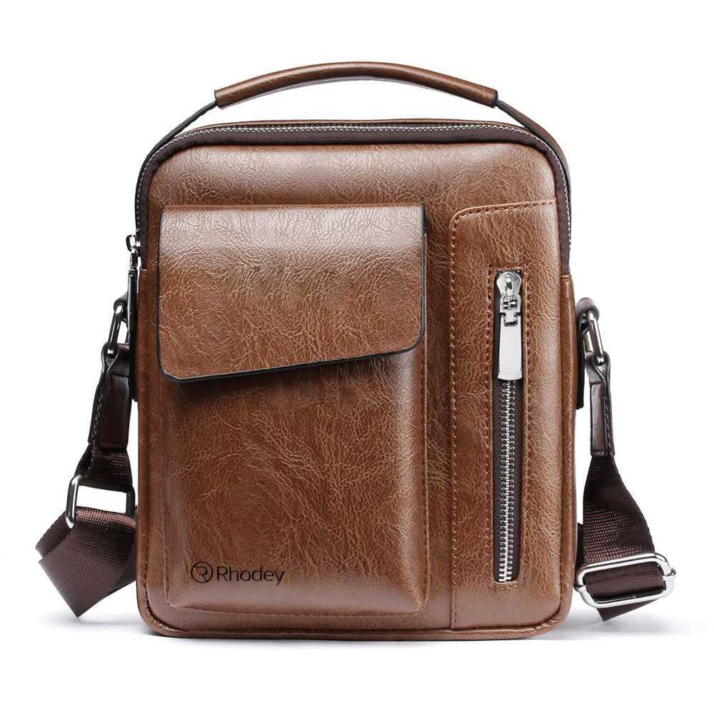 [COD] Tas Selempang Bahu Pria Messenger Shoulder Men Bag PU Leather Many Slot Praktis Murah Fashion Kantor Kantoran Eksekutif Premium