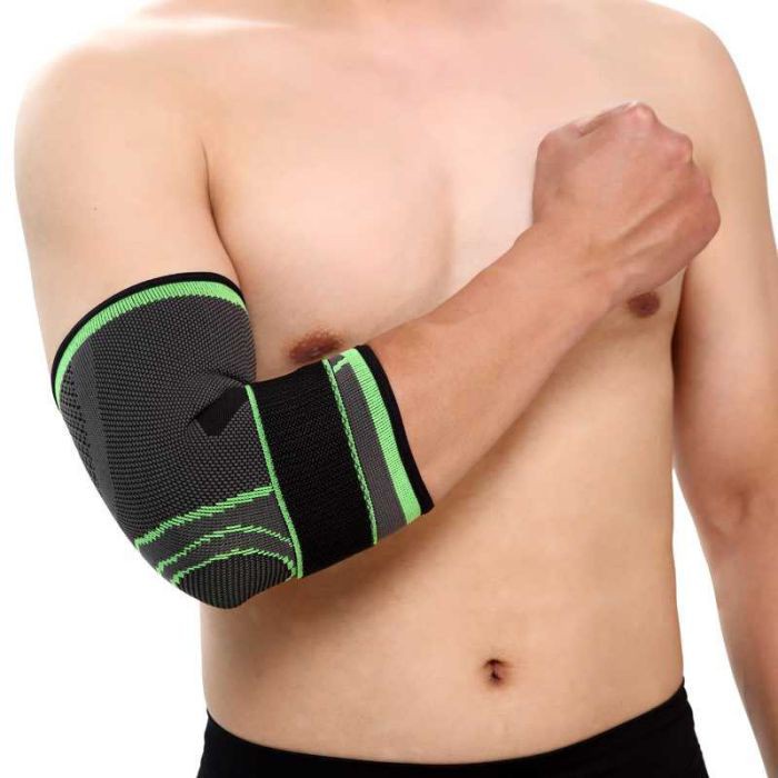 Pelindung Lutut Sport Knee Support Compression Fitness 2 in 1 Gym Equipment Reduces Pain Hijau Hitam