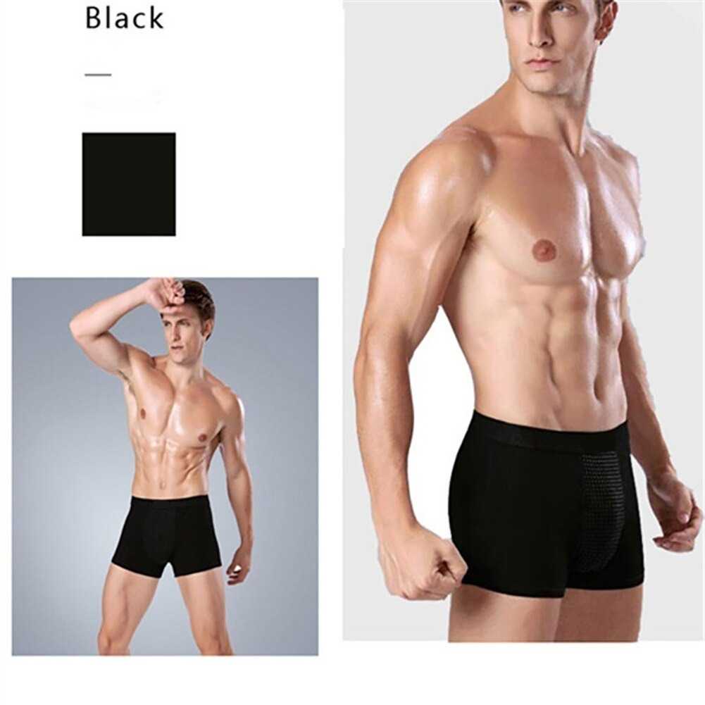 Celana Dalam Magnetik Kesehatan Pria Cotton Strecht Material Size XL XXL XXXL Men Health Underwear Ukuran Besar Jumbo Tourmaline Prostate Magnetic Therapy Fashion Pakaian Underwear Terapi Magnet