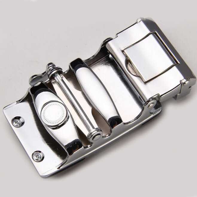 Kepala Gesper Ikat Pinggang Sabuk Metal Model 3 Buckle Head Easy Lock Mechanism Modern Design