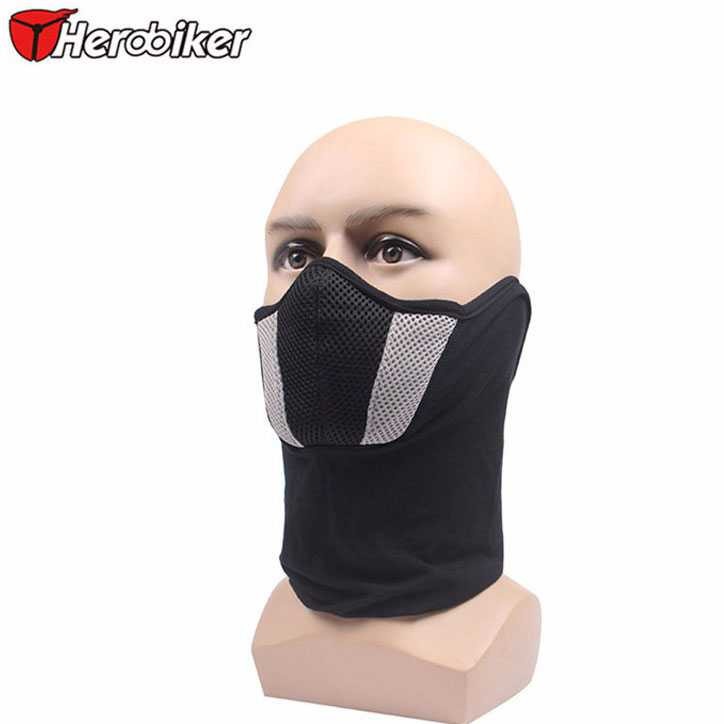 HEROBIKER Masker Motor Full Face Ala Ninja Dustproof Lentur Anti Pollution Mask Stretched ORI
