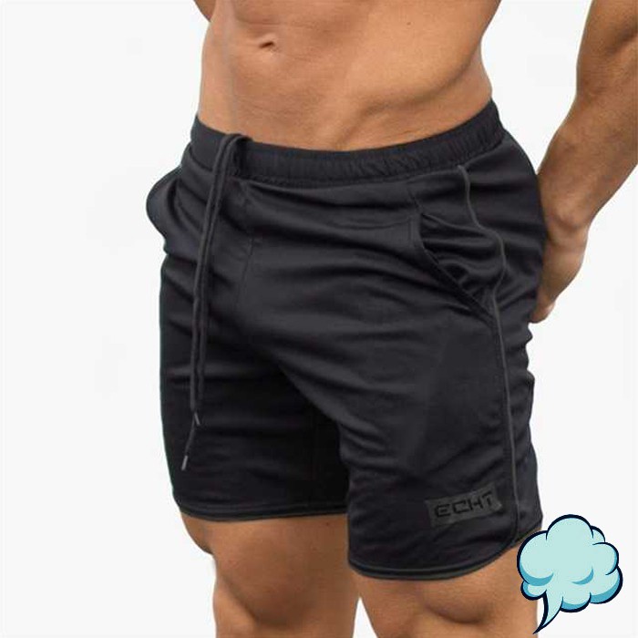 Celana Olahraga Pendek Pria Gym Jogging Fitness Polyester Sport Shorts Fashion Cool Comfortable