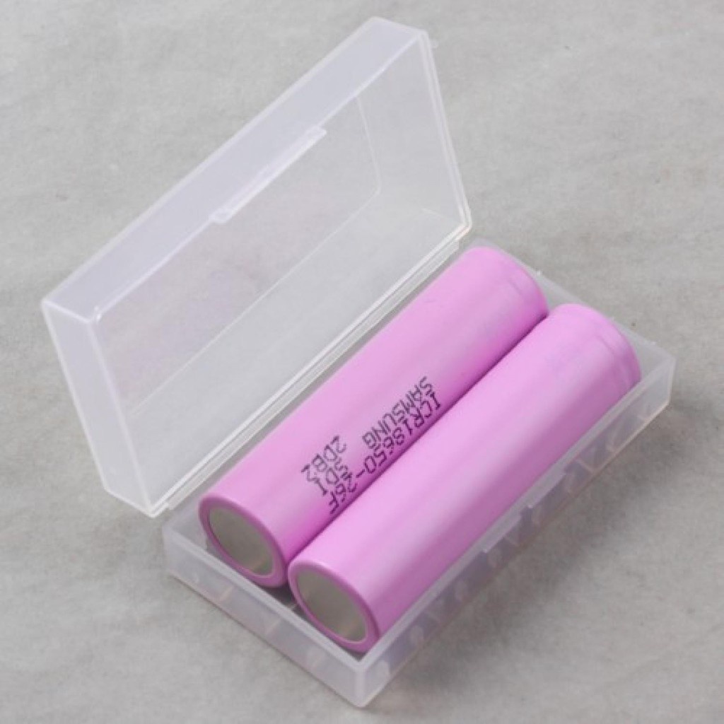 Casing Baterai Transparan Battery Case Kotak Tempat Daya Batrei High Quality Plastic 4 Slot 18650