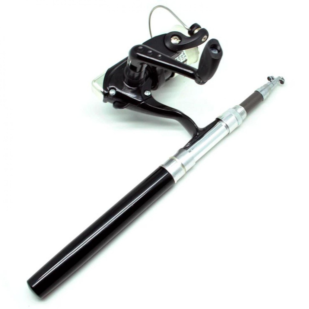 Mini Portable Extreme Pen Fishing Rod Length 1.5M Tongkat Joran Pancing Bentuk Pena Minimalis Ringan