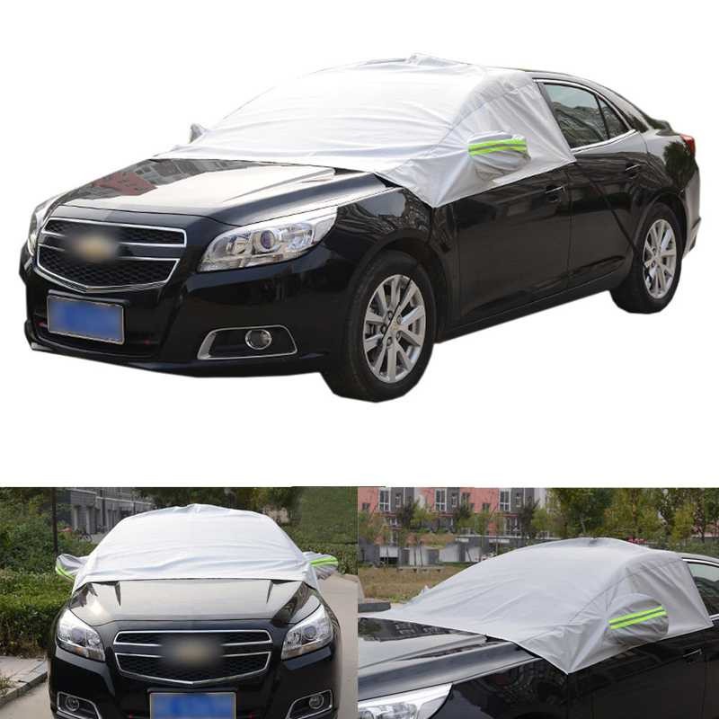 Car Windshield Cover Kover Penutup Kaca Depan Mobil Dilengkapi Reflective Warning Universal