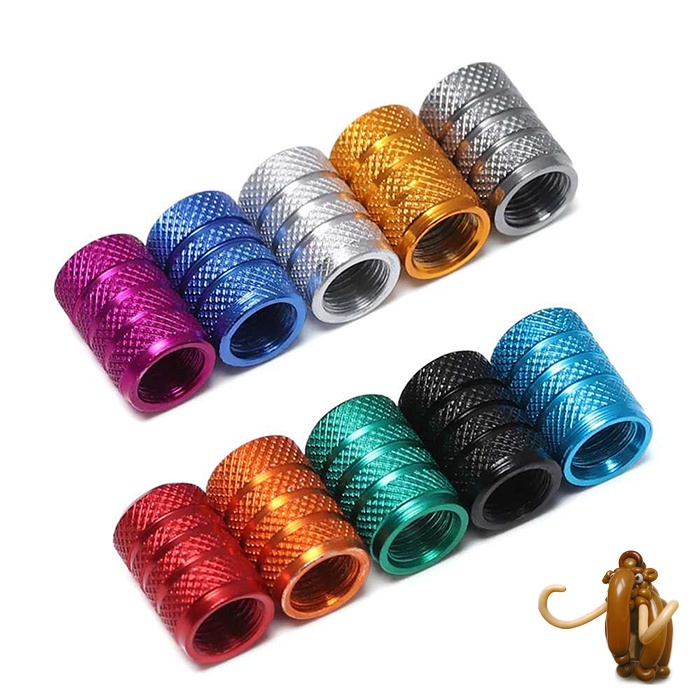 [COD] Tutup Pentil Ban Sepeda Bicycle Bik Tire Valve Cap Aluminum Alloy Mini 4 PCS 1pc Aksesoris Mod