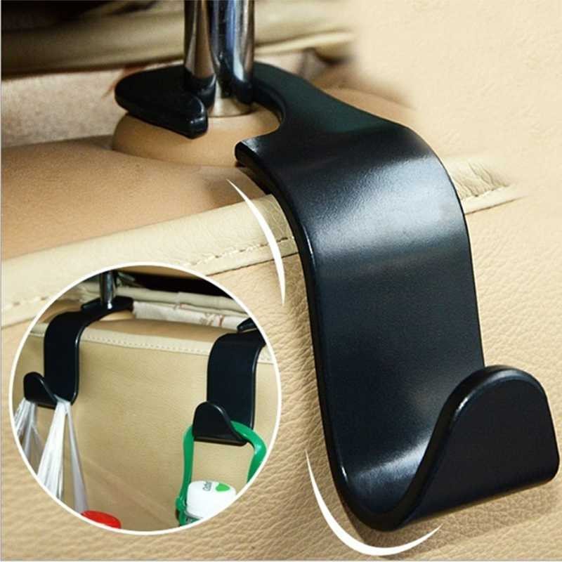 Gantungan Hanger Organizer Barang Mobil Car Set Headrest Holder Hook 1 Pc Multifungsi Hitam