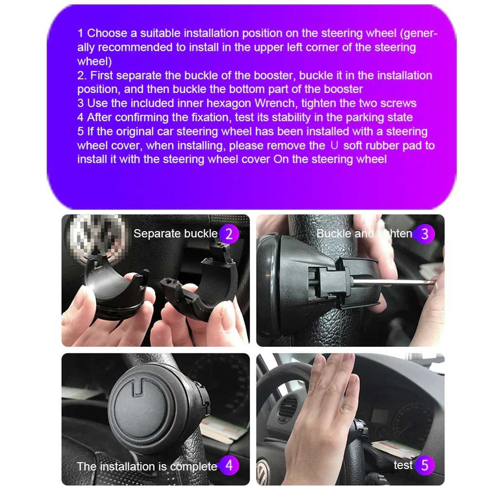 Knob Alat Bantu Putar Setir Mobil Steering Wheel Power Handle Ball Control Universal Car 360 Degree Stir Putar