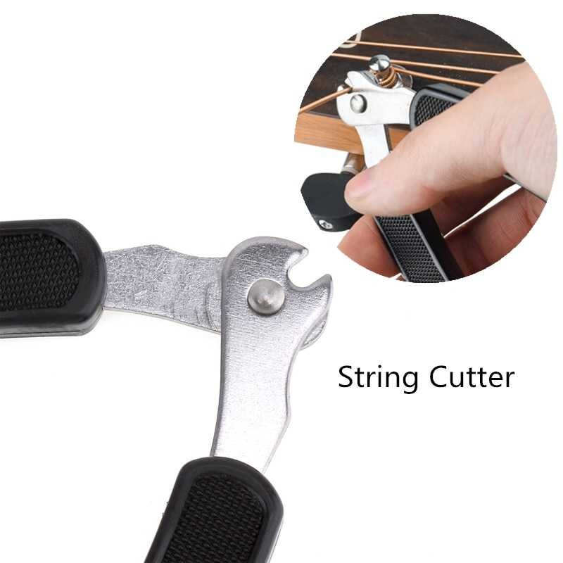 Guitar Tools Hidear 3 in 1 String Winder Cutter Tool Bridge Pins Puller Black Portable Multifunction