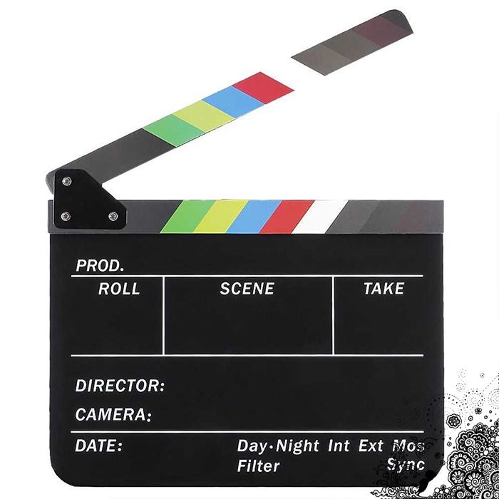 

Profesional Clapper Board Colorful Papan Genta Acrylic Perlengkapan Film Dokumenter Multifungsi Awet