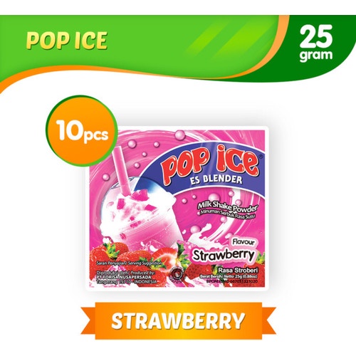 

POP ICE STRAWBERRY ISI 10 SACHET AYES TOSERBA
