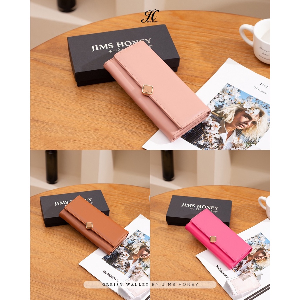 Greisy Wallet Jims Honey Dompet Panjang Wanita Original Muat Banyak