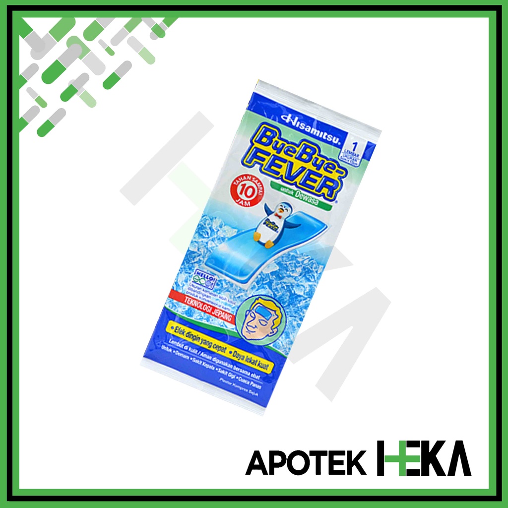 Byebye Fever Dewasa - Plaster Kompres Demam Dewasa Sachet isi 1(SEMARANG)