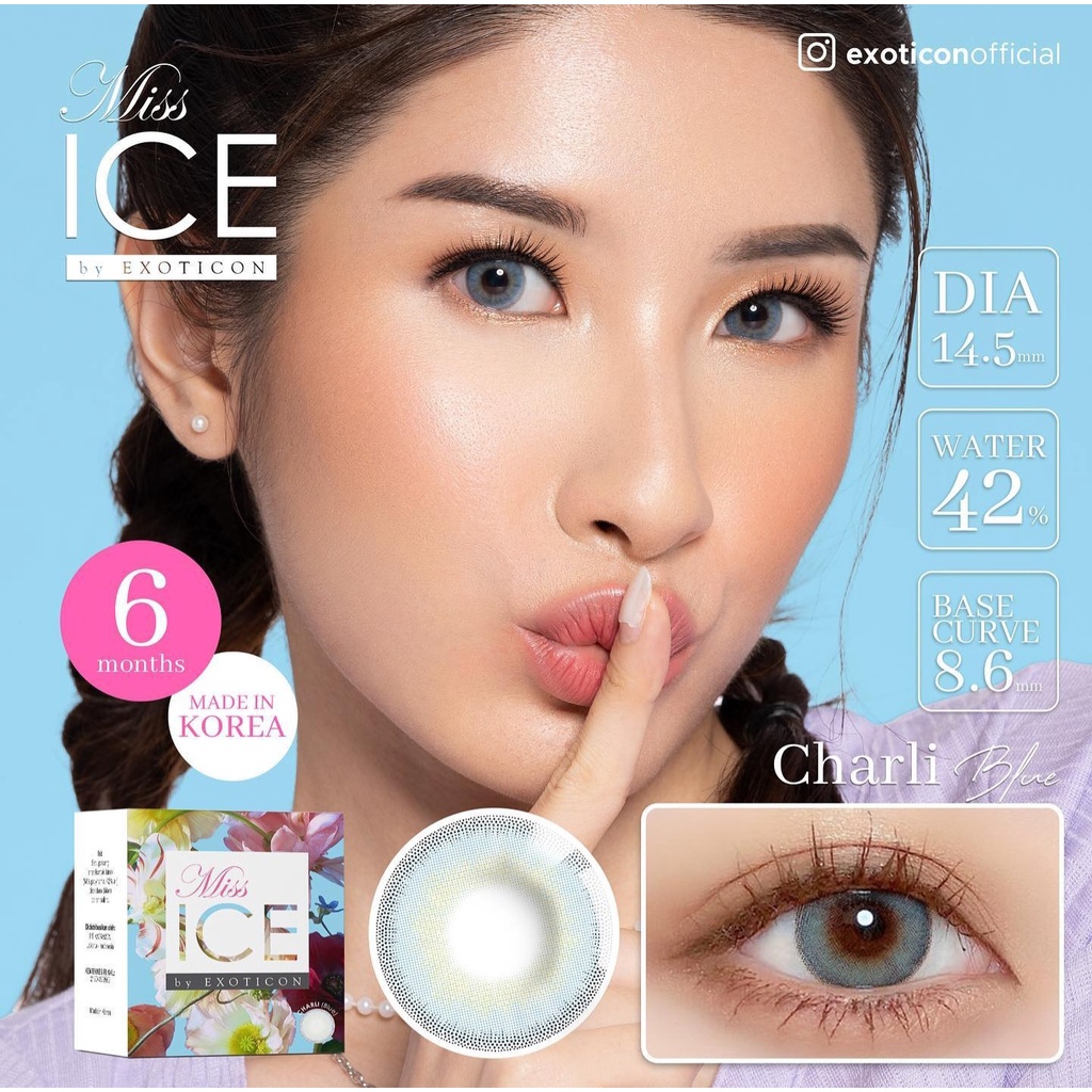 PROMO!!SOFTLENS MISS ICE BY EXOTICON FREE PENJEPIT SOFTLENS(NORMAL)