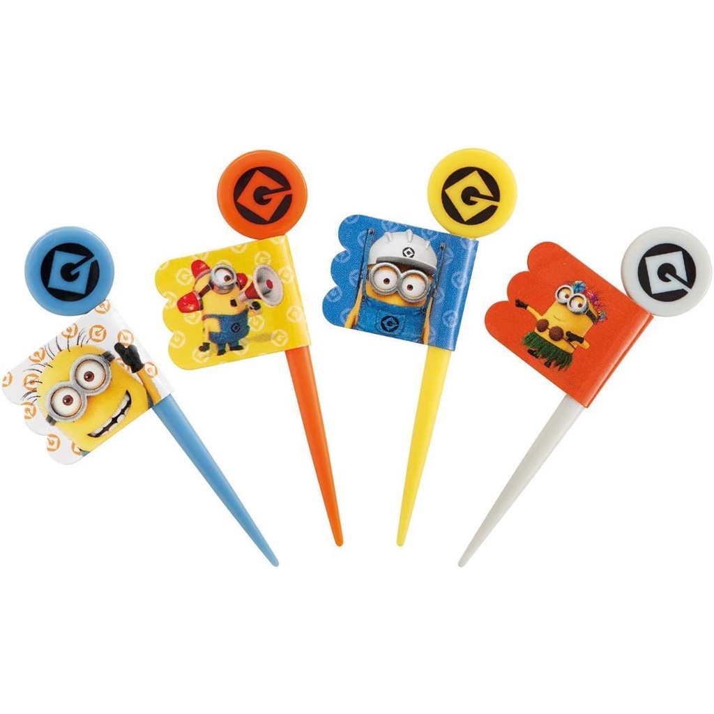 [Skater] Minion Picks Food Pick Bento - Tusukan Bento Buah Food Pick Minion