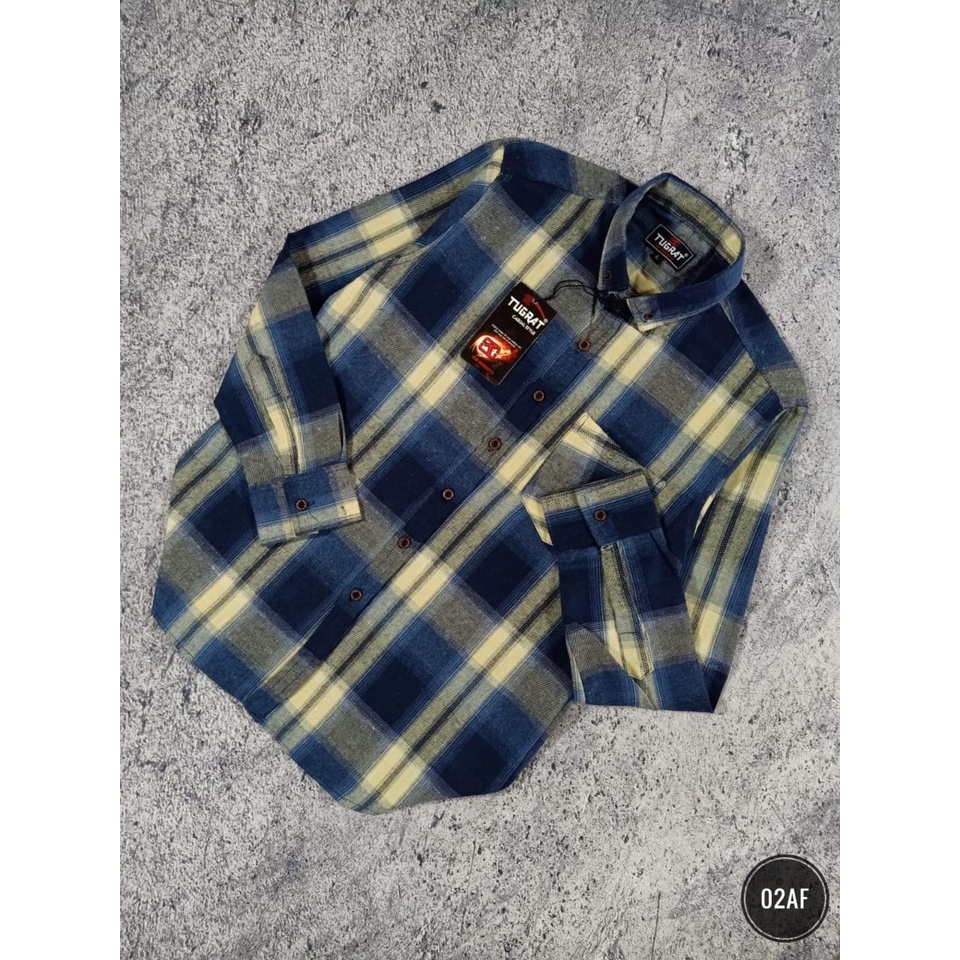 Kemeja Pria Lengan Panjang Model Slimfit - Kemeja Flanel (TB 05)