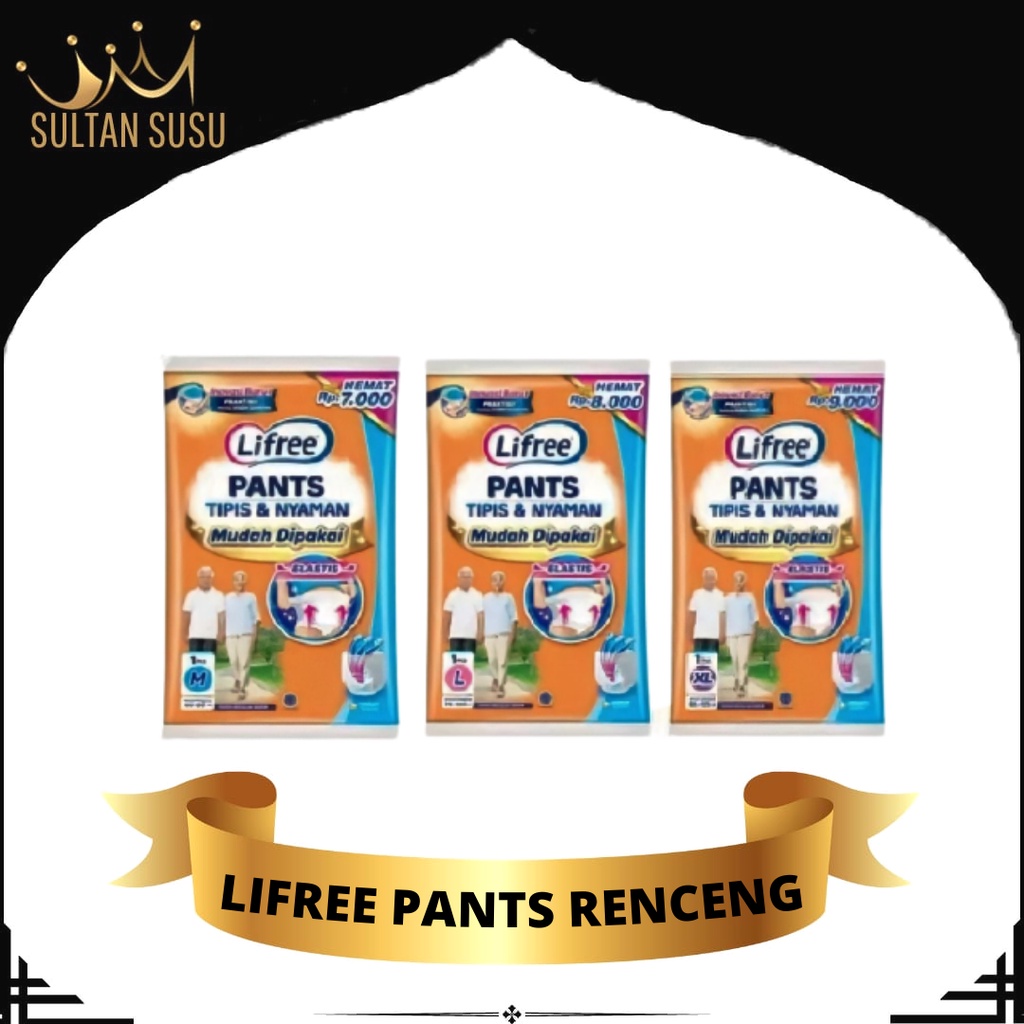 Lifree popok dewasa lifree pants adult diapers popok celana dewasa M / L / XL