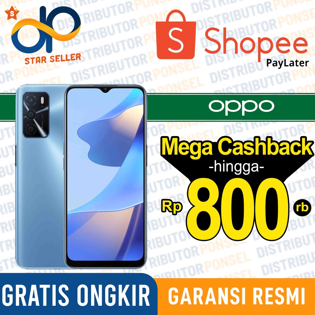 Oppo A16 4GB+64GB - 3GB+32GB Garansi Resmi Oppo A 16 4 GB 64 GB 3 GB 32 GB