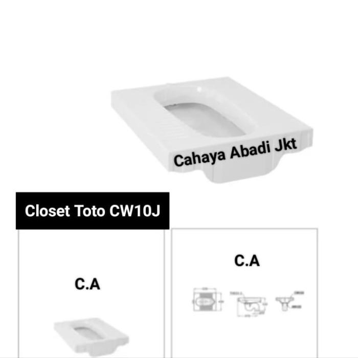 Terlaris Kloset Closet Jongkok Toto Cw10J