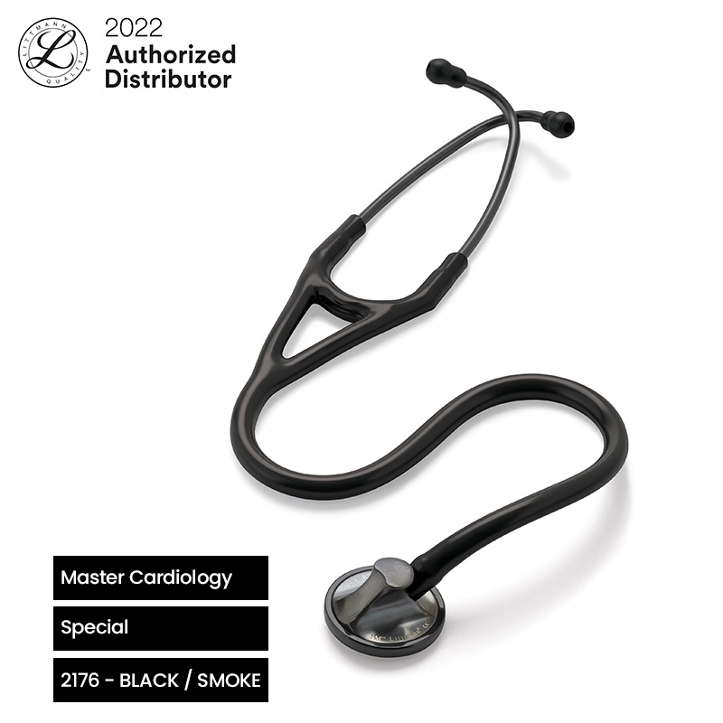 3M Littmann Master Cardiology Stethoscope / Stetoskop - BLACK / SMOKE - 2176