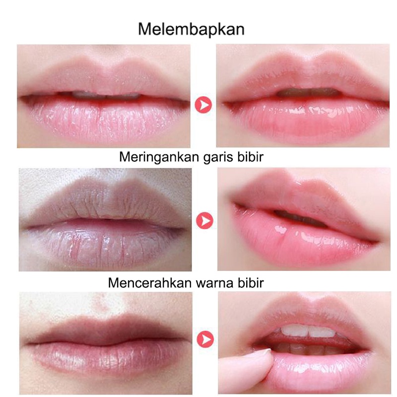 Masker bibir Masker bibir untuk bibir hitam Pelembab bibir kering 10g Melembabkan dan melembabkan perawatan bibir pengelupasan kulit, mencerahkan garis bibir dan mencerahkan warna bibir Singkirkan bibir kering dan pecah