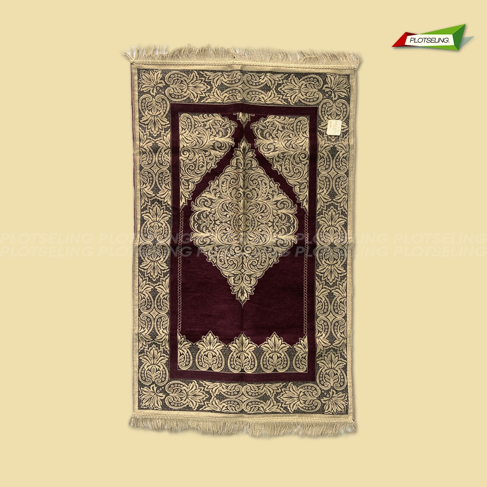 Sajadah Turkey Super Premium AYDIN GENOVA Ukuran 70 x 109 cm Sajadah Travel Besar Sajadah Beludru Halus Sejadah Souvenir Hari Raya