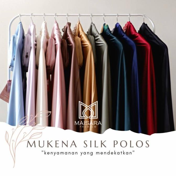 Mukena Silk Maisara Premium / Mukena Silk Polos Maisara Original