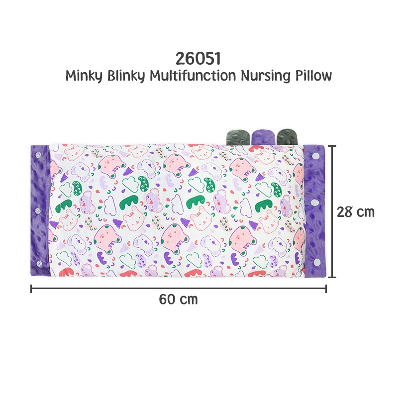 Kiddy Bantal Minky Blinky Multifunction Nursing Baby Pillow / 26051