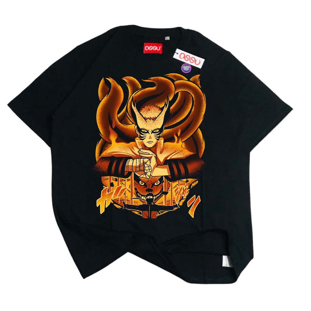 OSSU KAOS ANIME NARUTO KURAMA RASENGAN | KAOS GAMBAR ANIME SHIRT KAOS JAPAN WIBU | TSHIRT ANIME VINT