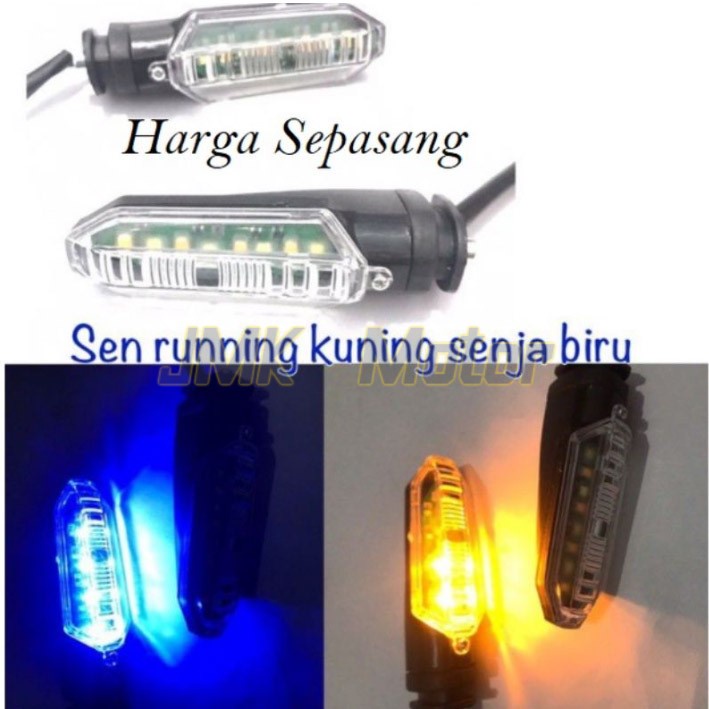 Lampu Sen Led CBR150R New CB150R Vario Adv Lampu Sein Motor Running Variasi Led 2 Warna Lengkap Lamp