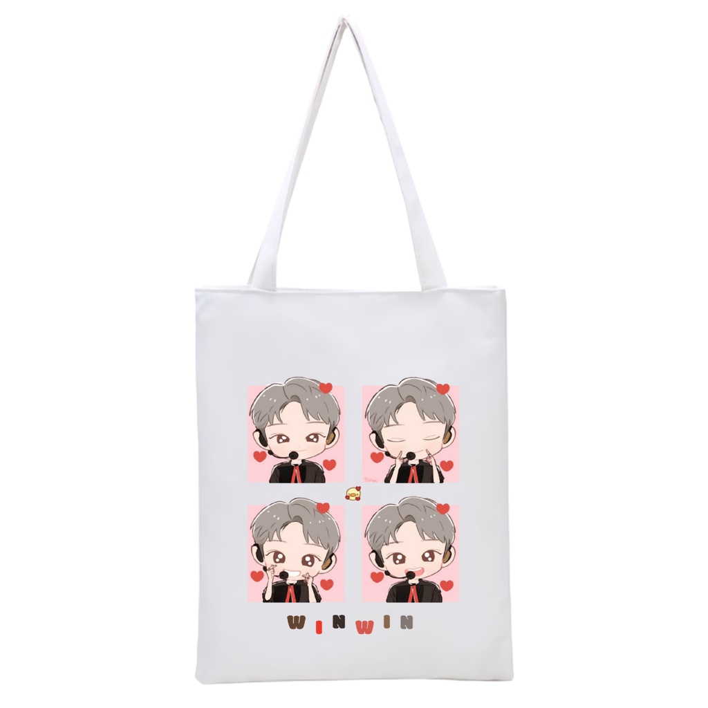 BISA CUSTOM TOTEBAG PAKAI RESLETING NCT DREAM Kpop Tas Tote bag viral sekolah kampus kuliah