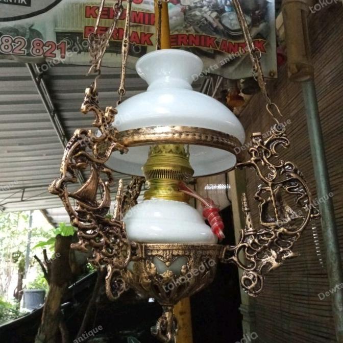 {{{{}}] lampu gantung etnik jawa motif kapal diameter 18