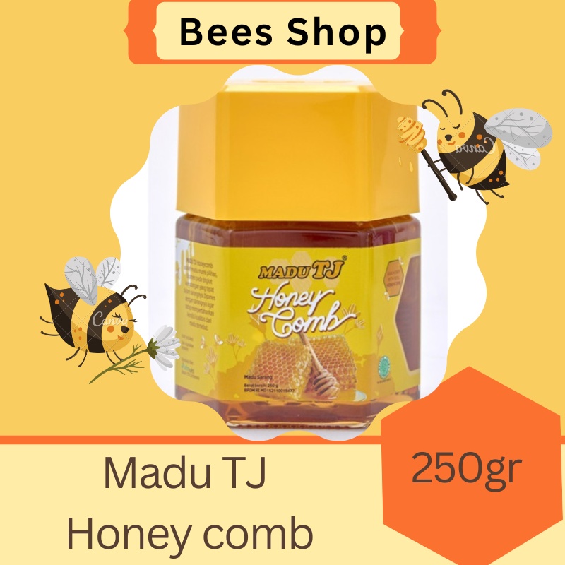 

Madu Tj Honeycomb murni 250 gr || madu sarang || madu dengan sarang
