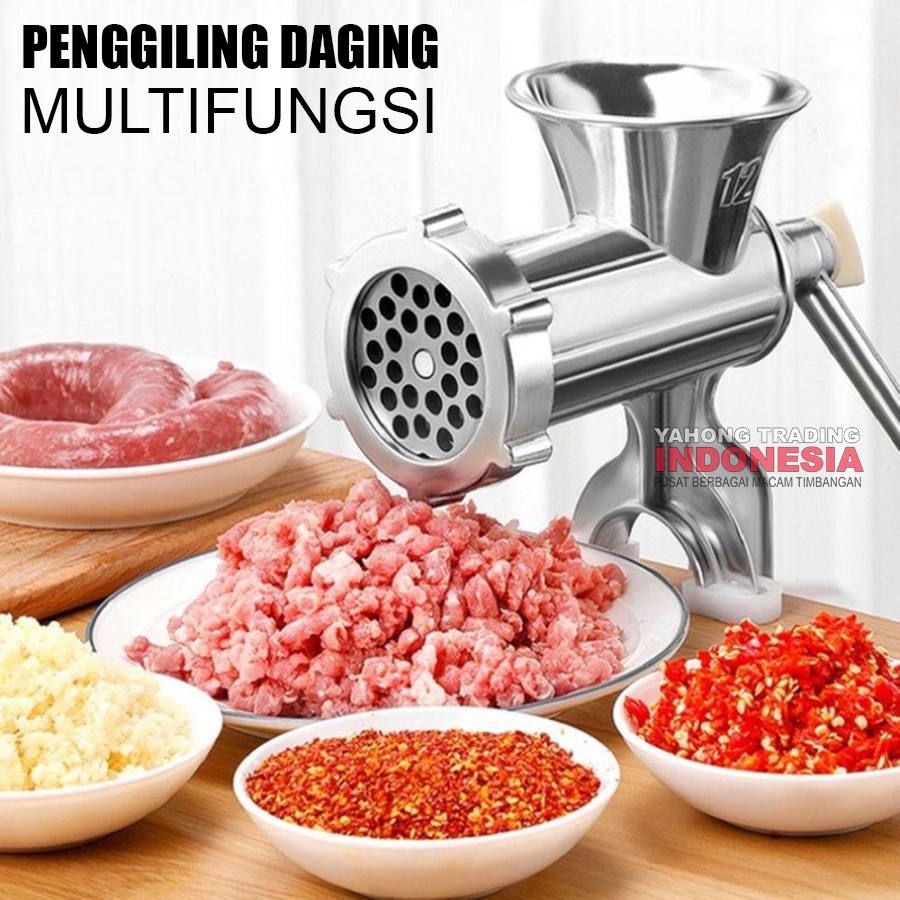 Alat Penggiling Giling Daging Bumbu Biji Kacang Ikan Manual Serbaguna